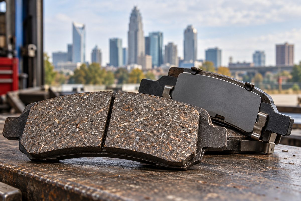 Semi-metallic commercial brake pads engineered for high thermal loads
